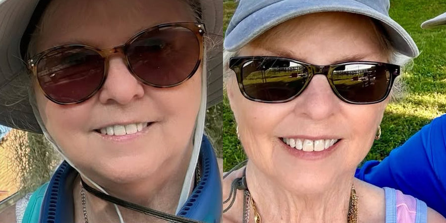 Customer before and after
