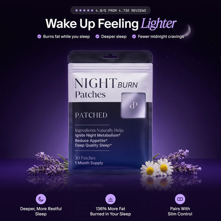 Night Burn Patch, wake up feeling lighter