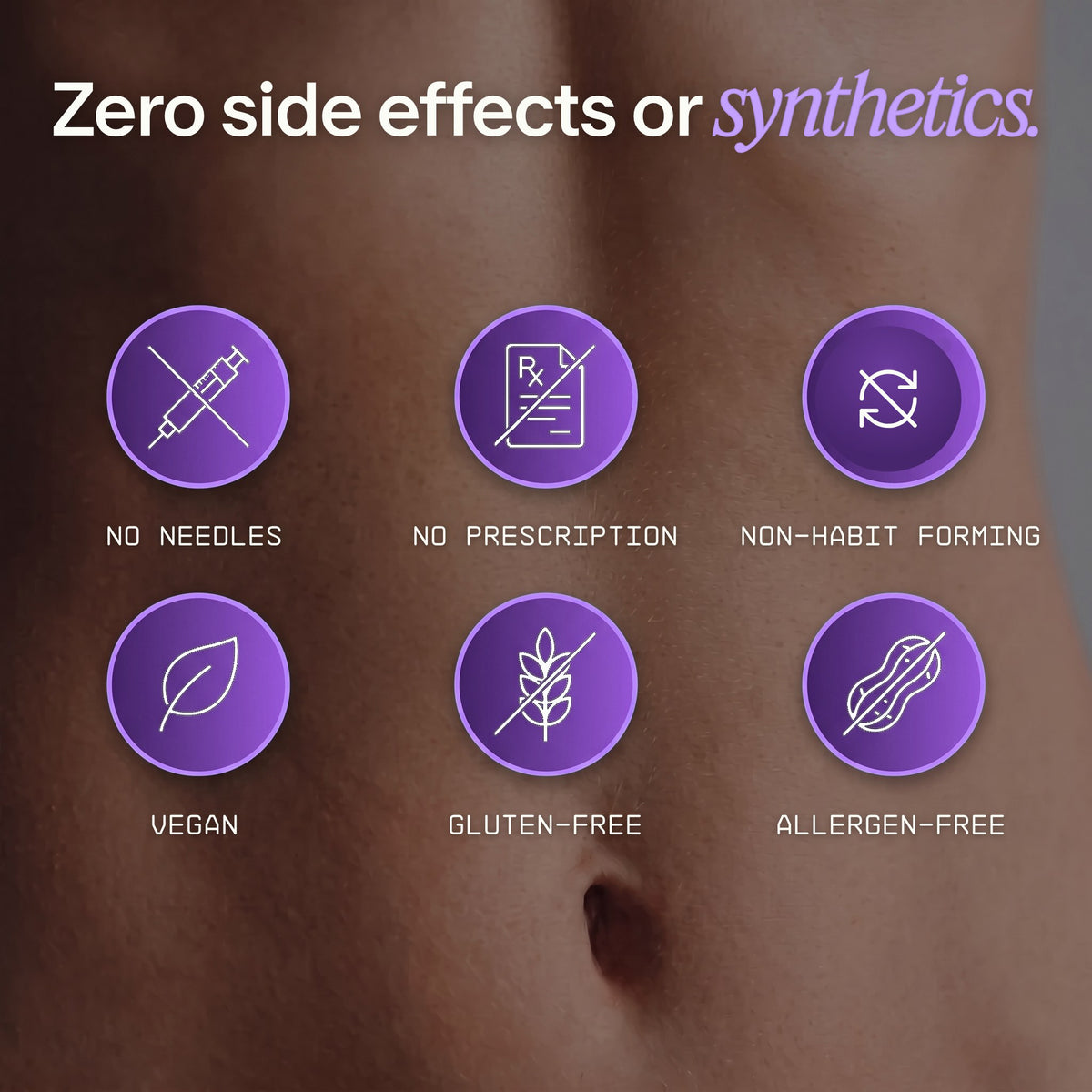 Zero side effects or synthetics